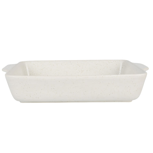 Meen Tribe Stoneware Rectangular Baking Dish white 