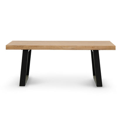 1.98m Reclaimed Elm Wood Dining Table