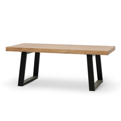 1.98m Reclaimed Elm Wood Dining Table