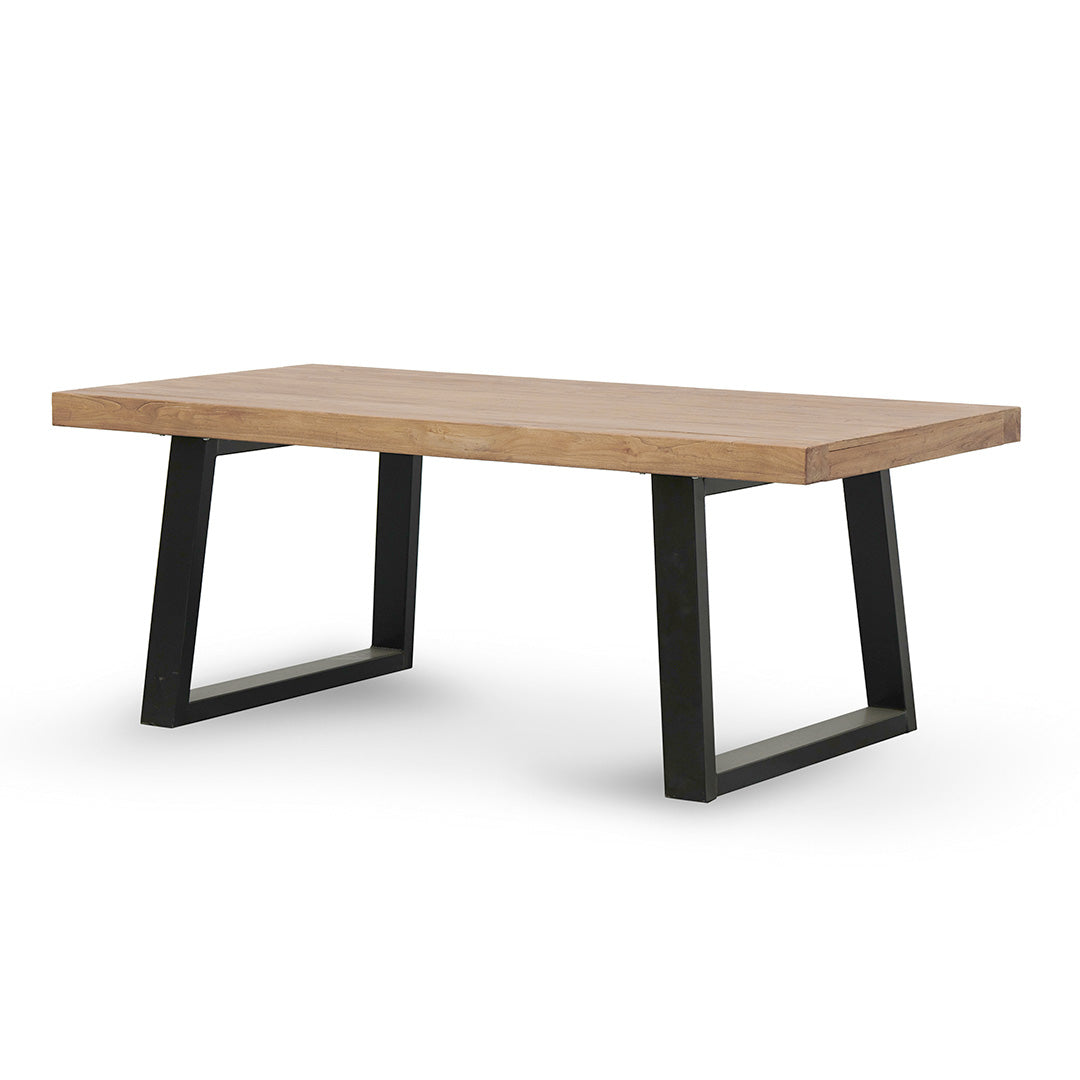 1.98m Reclaimed Elm Wood Dining Table