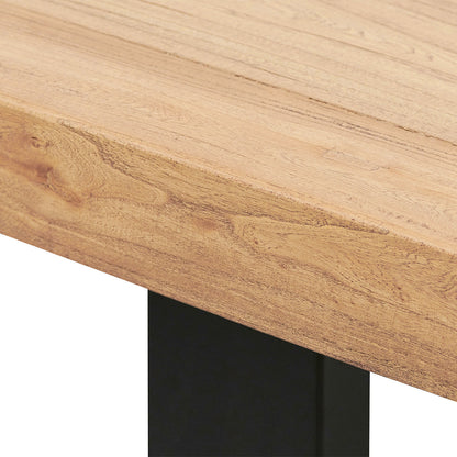 1.98m Reclaimed Elm Wood Dining Table