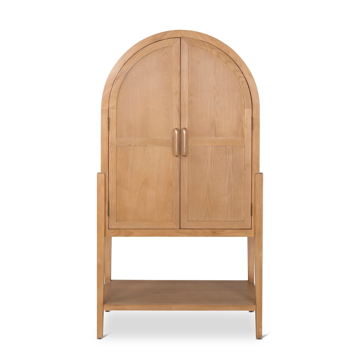 1.83m (H) Ash Curve Cabinet - Natural