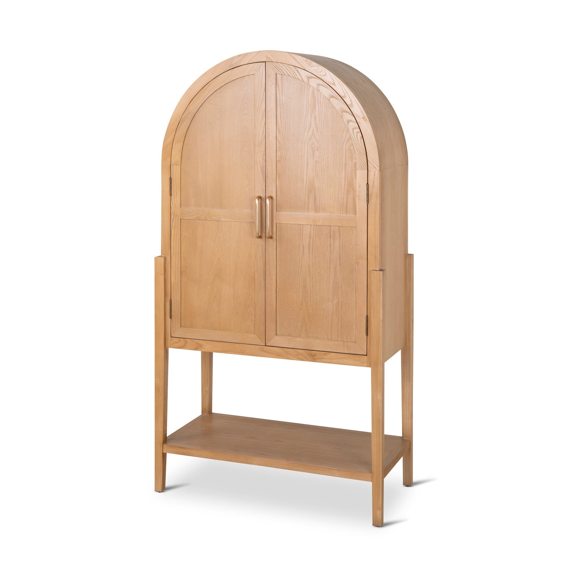 1.83m (H) Ash Curve Cabinet - Natural