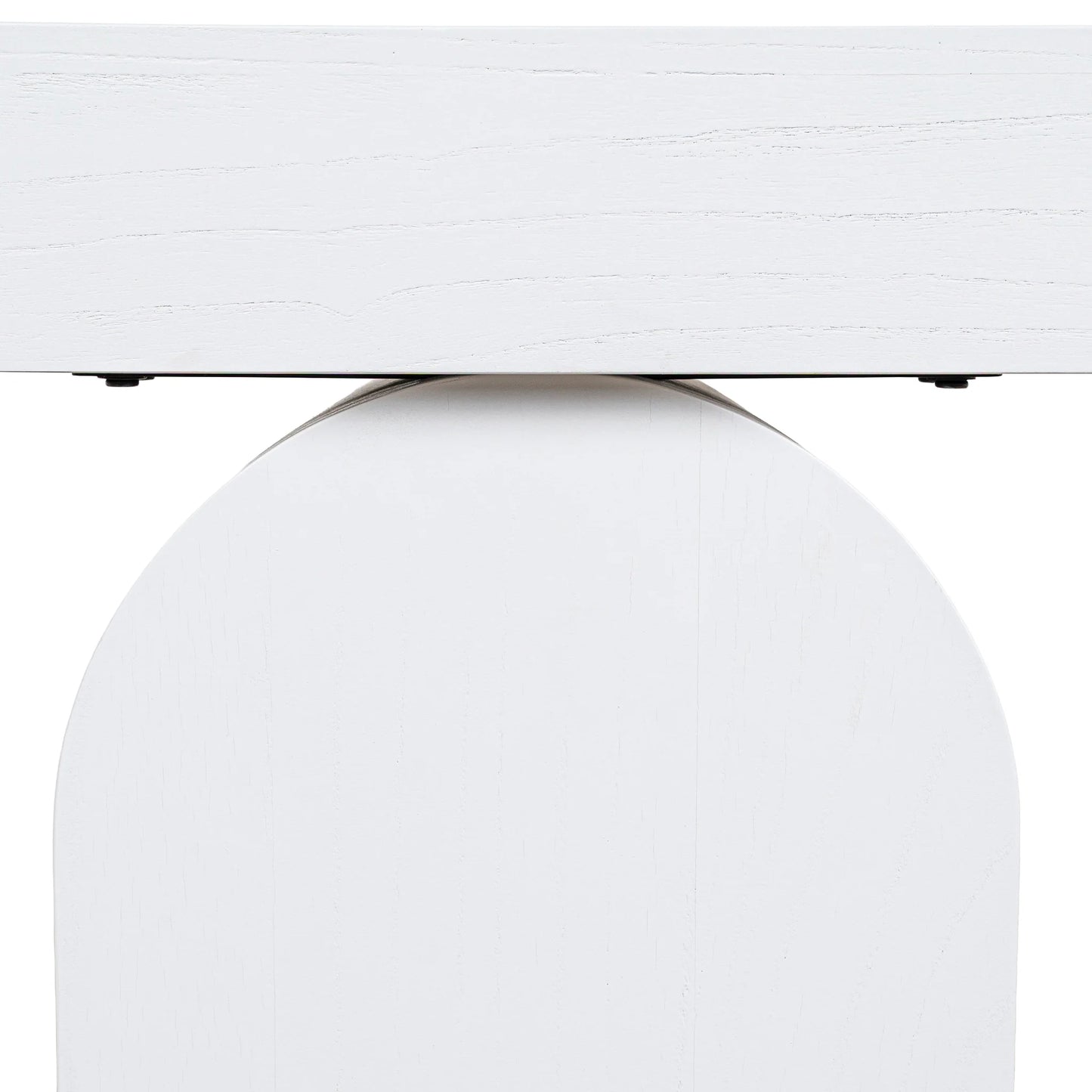 1.9m New Elm Console Table - Full White