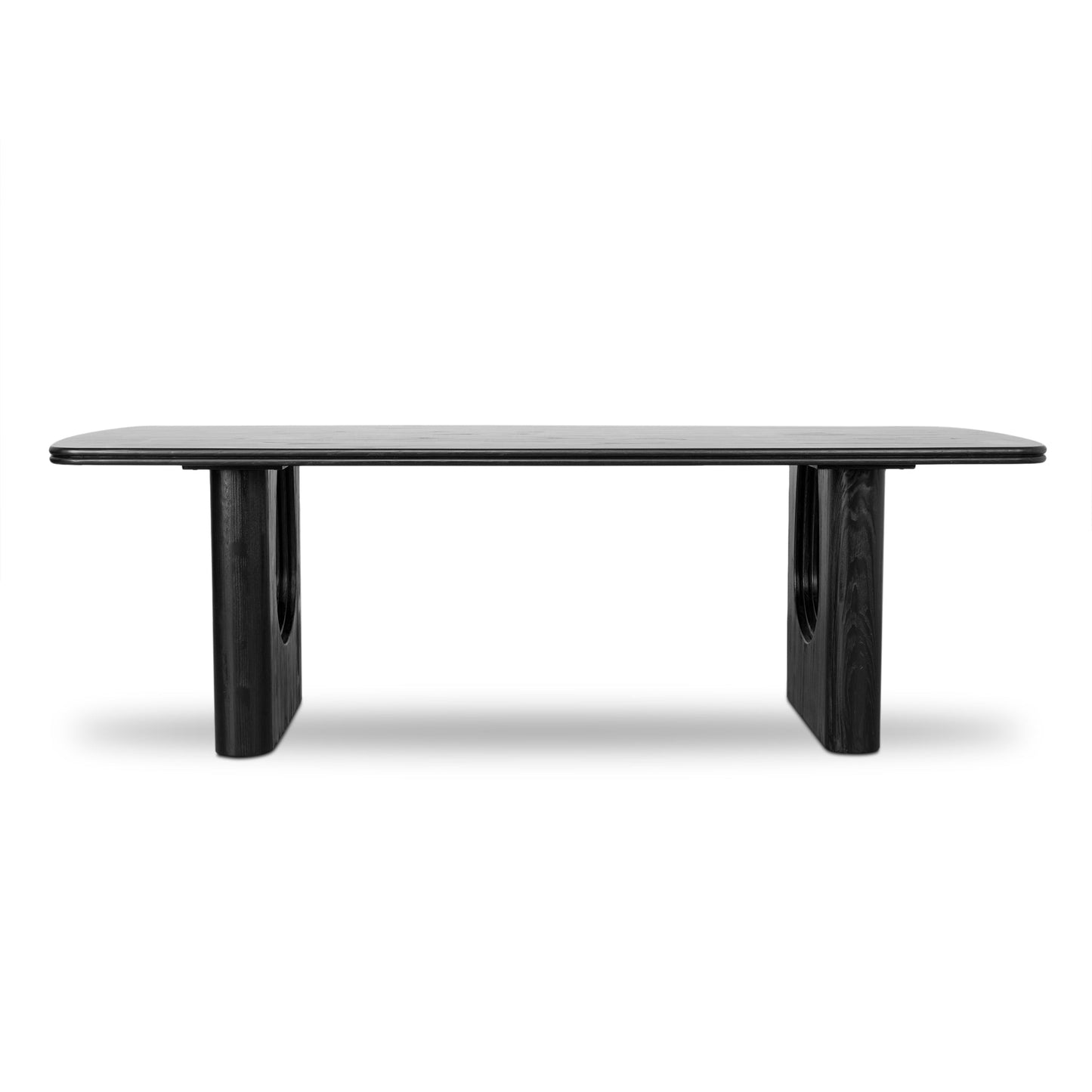 2.4m Recycled Fir Dining Table - Full Black