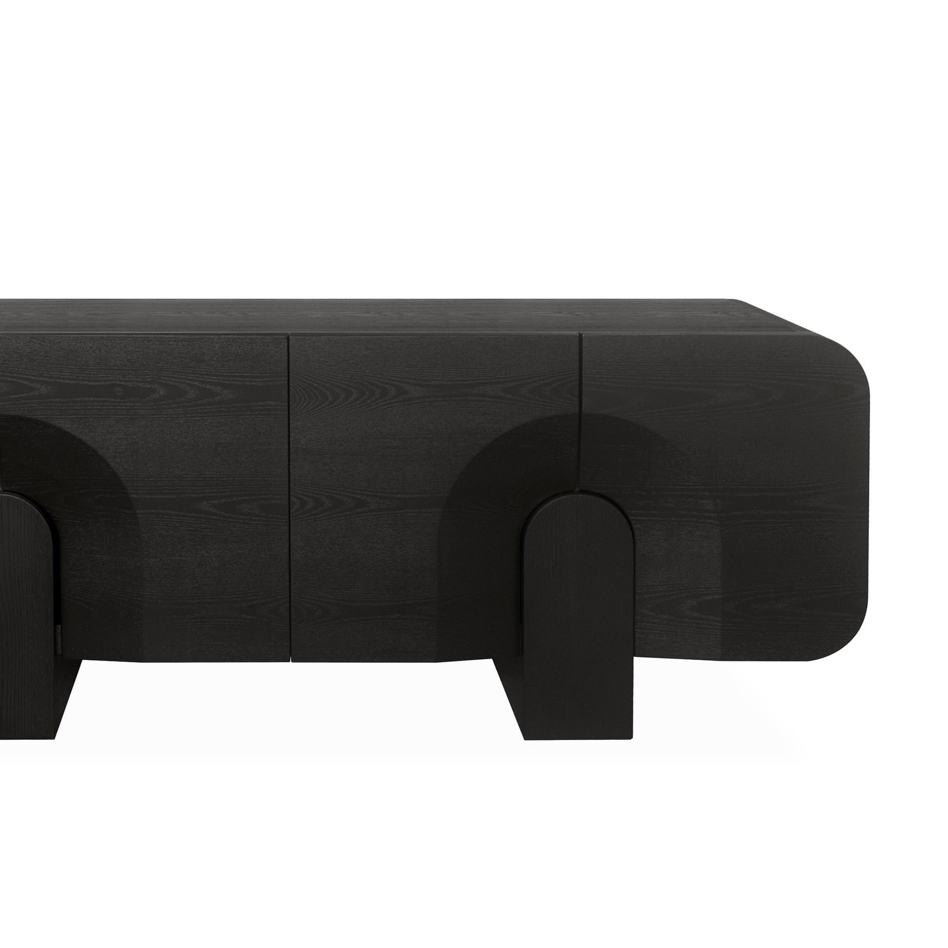 2.1m Buffet Unit - Textured Espresso Black