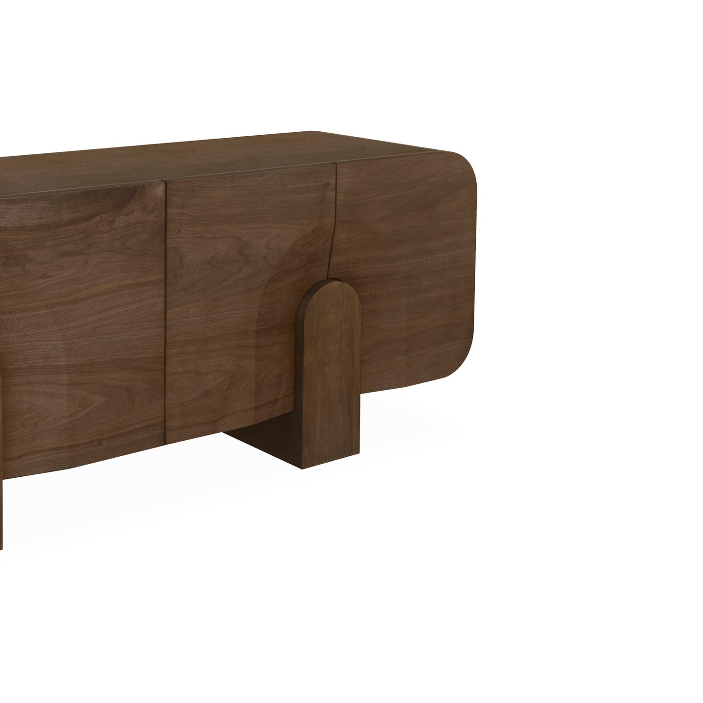 2.1m Buffet Unit - Light Walnut