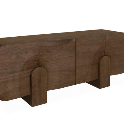 2.1m Buffet Unit - Light Walnut
