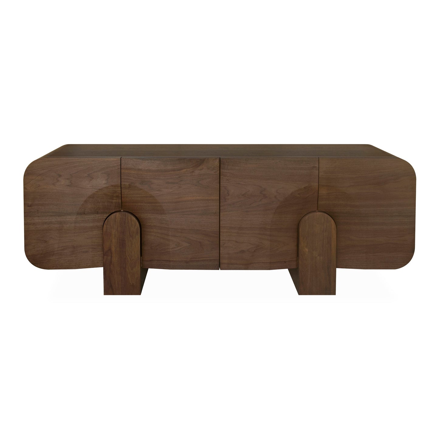 2.1m Buffet Unit - Light Walnut