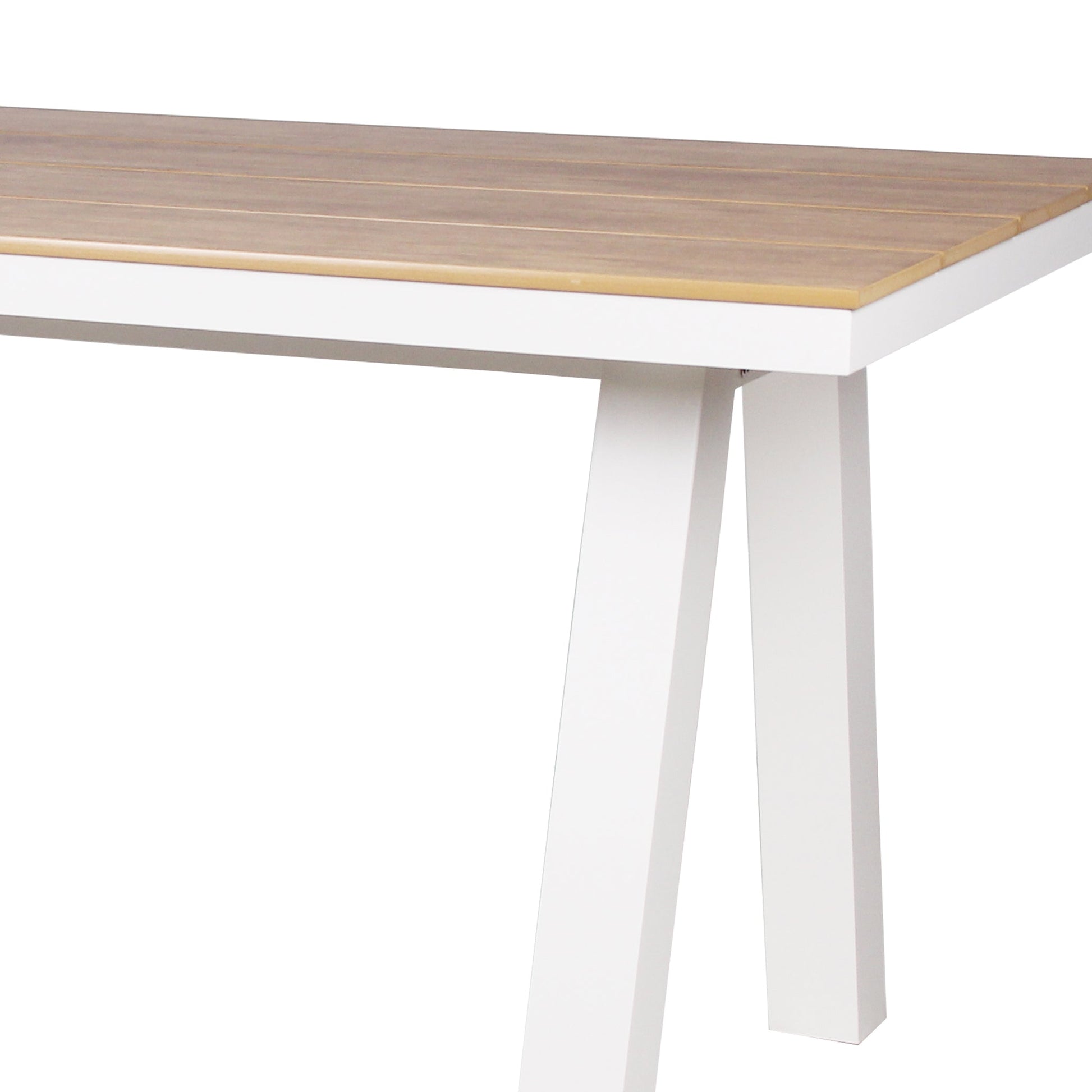 1.8m Sand White Outdoor Dining Table - Natural