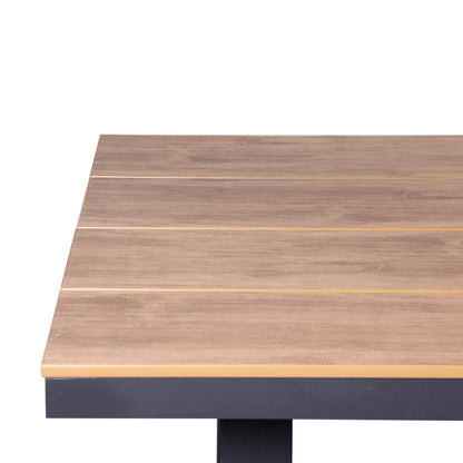 1.8m Charcoal Outdoor Dining Table - Natural