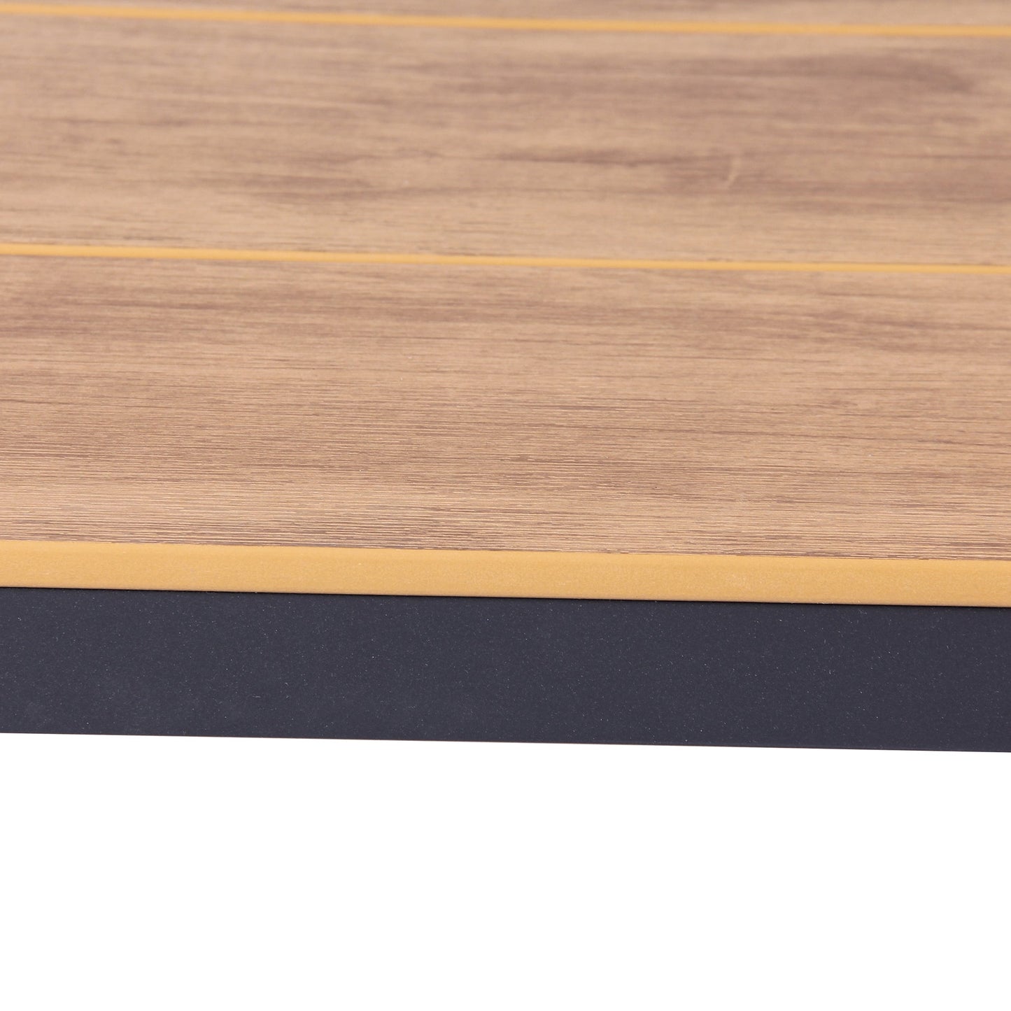 1.8m Charcoal Outdoor Dining Table - Natural