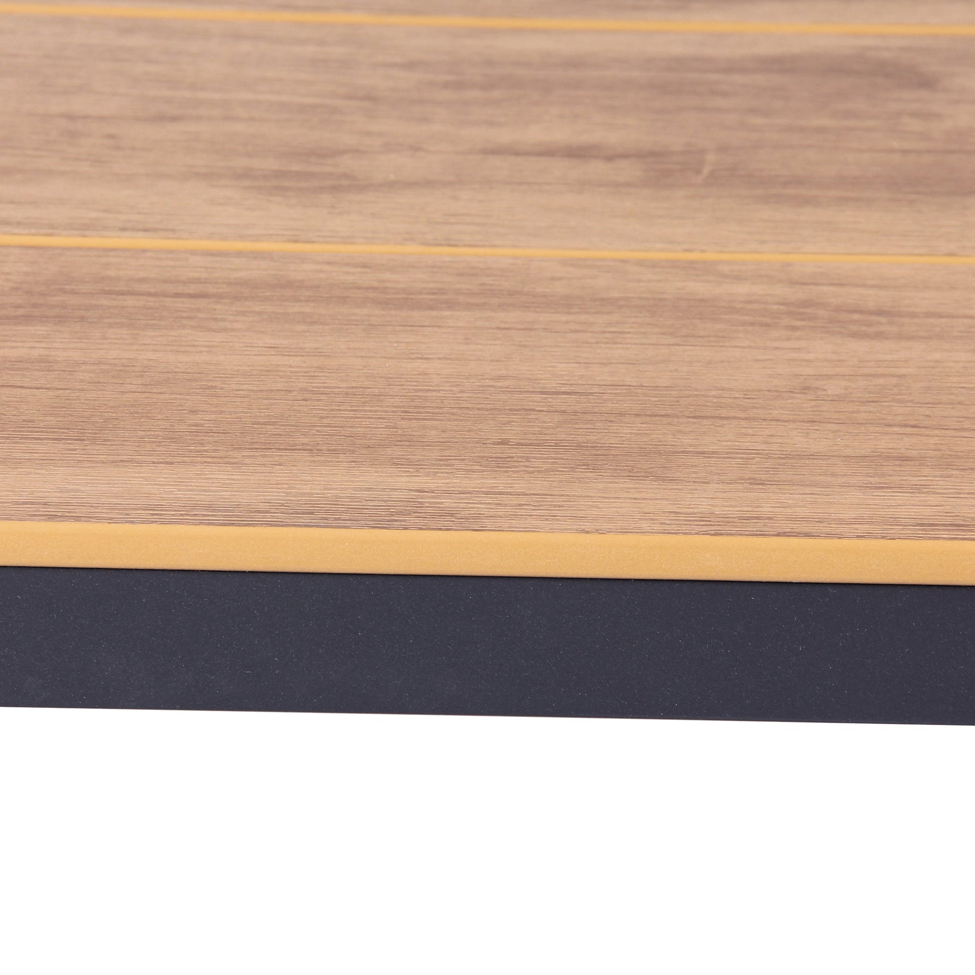 1.8m Charcoal Outdoor Dining Table - Natural