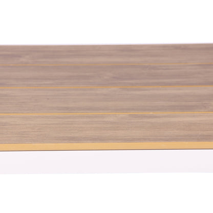 2.3m Sand White Outdoor Dining Table - Natural