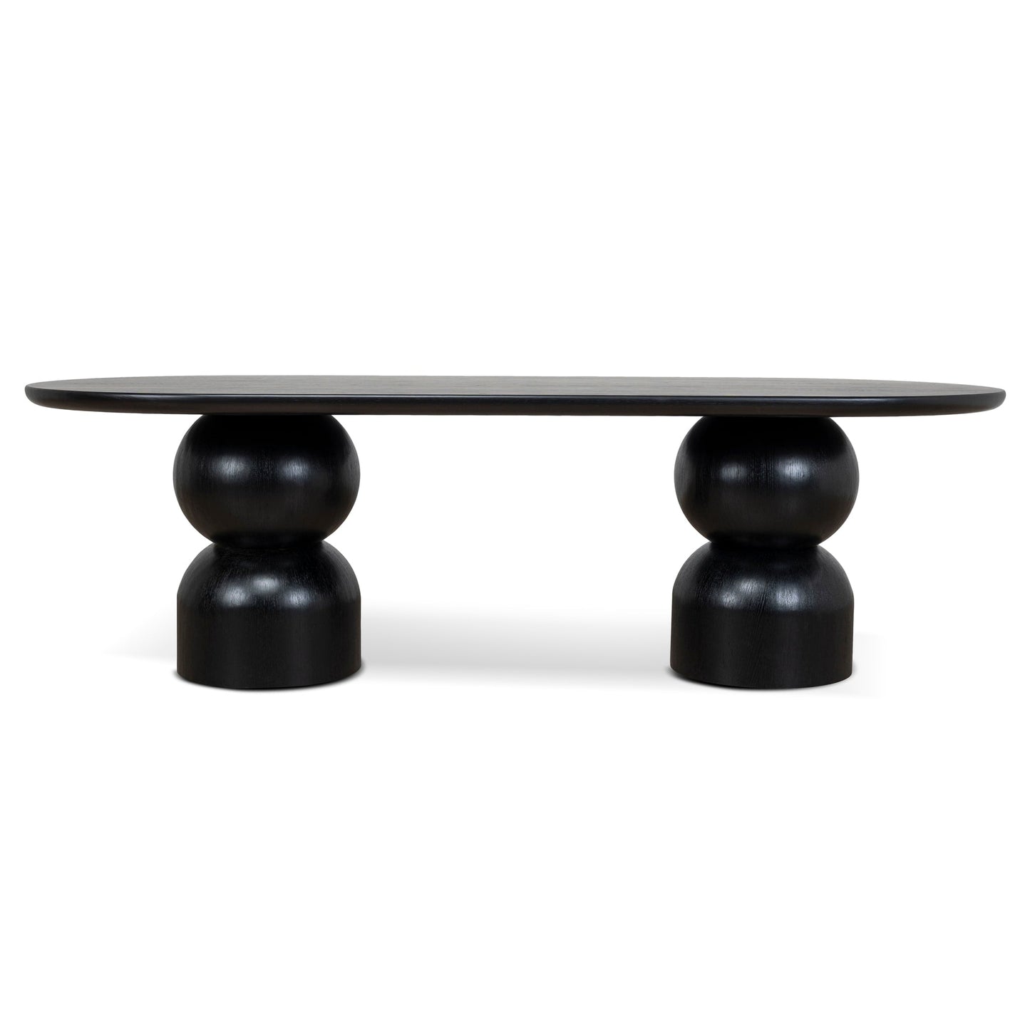 2.5m Dining Table - Full Black