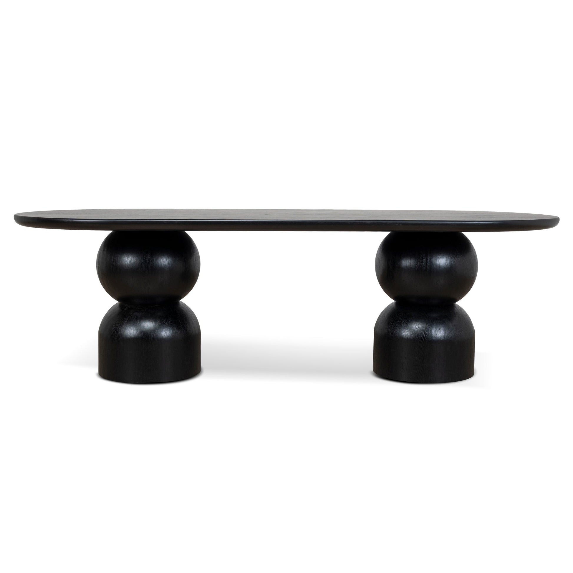 2.5m Dining Table - Full Black