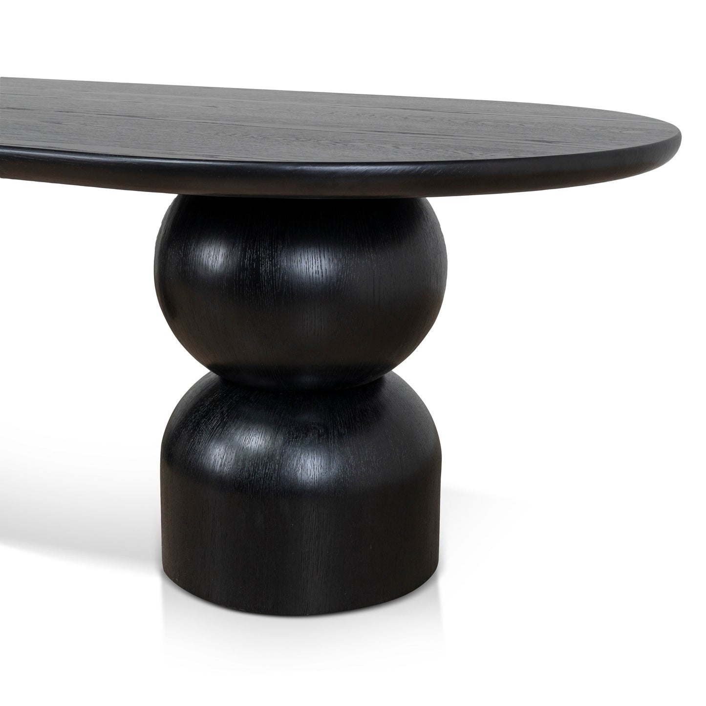 2.5m Dining Table - Full Black