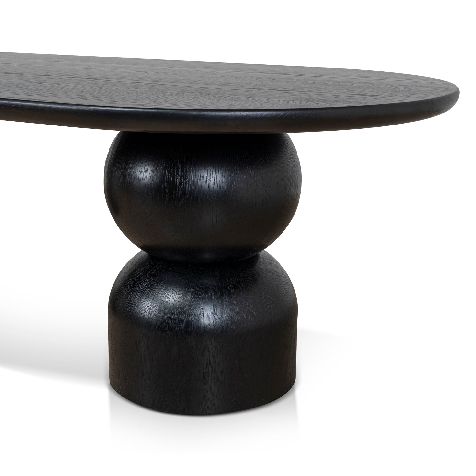 2.5m Dining Table - Full Black