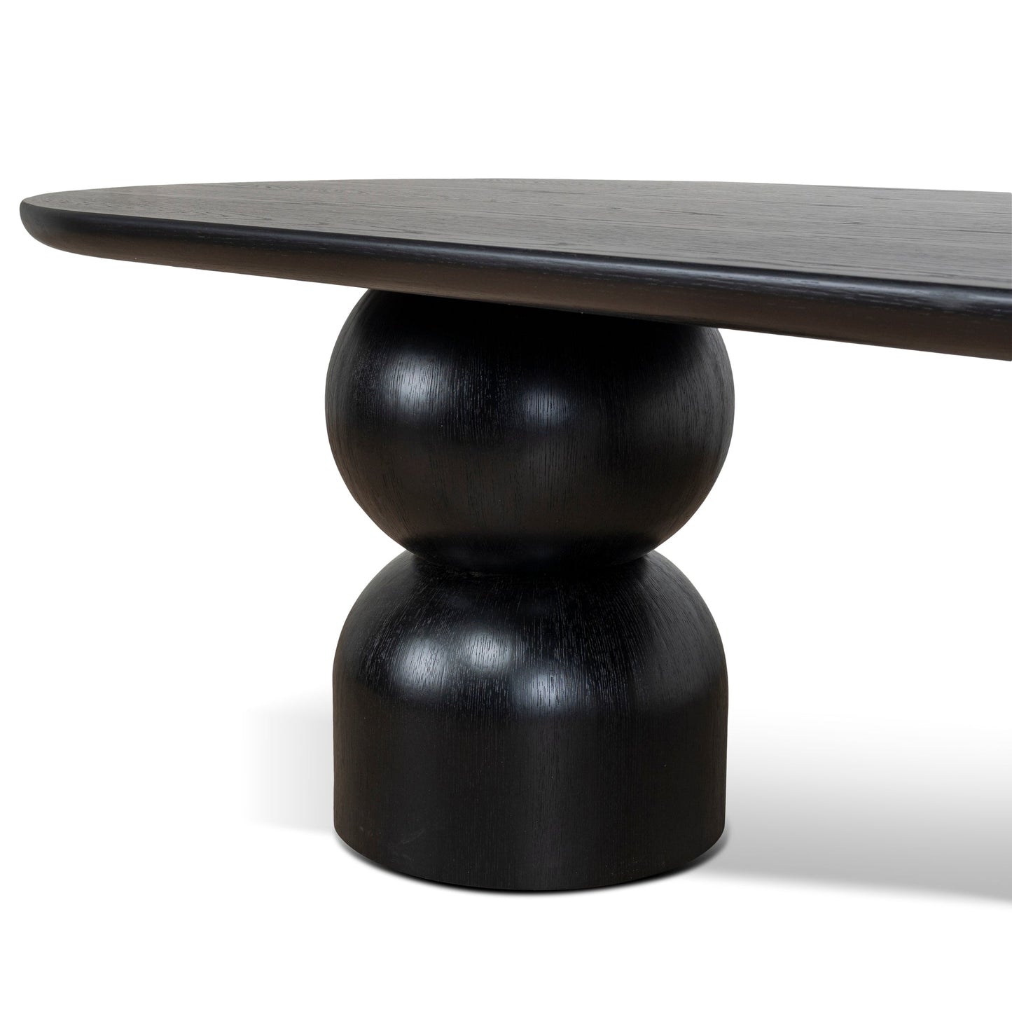 2.5m Dining Table - Full Black