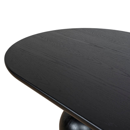 2.5m Dining Table - Full Black