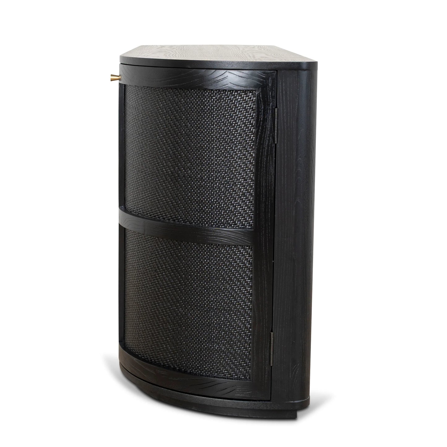 1.55m Rattan Home Office Desk - Full Black