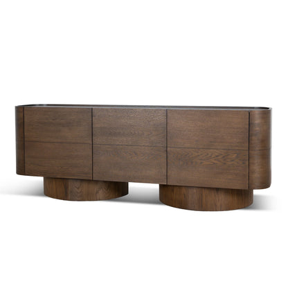 2.2m Buffet Unit - Caramel Oak