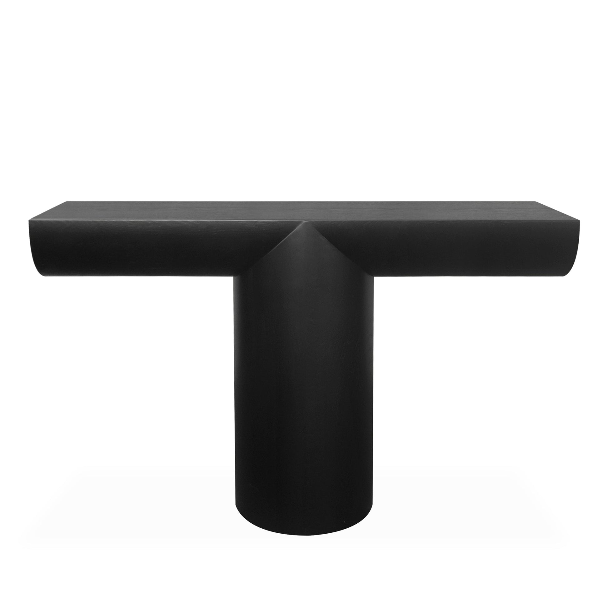 1.3m Console Table - Textured Espresso Black