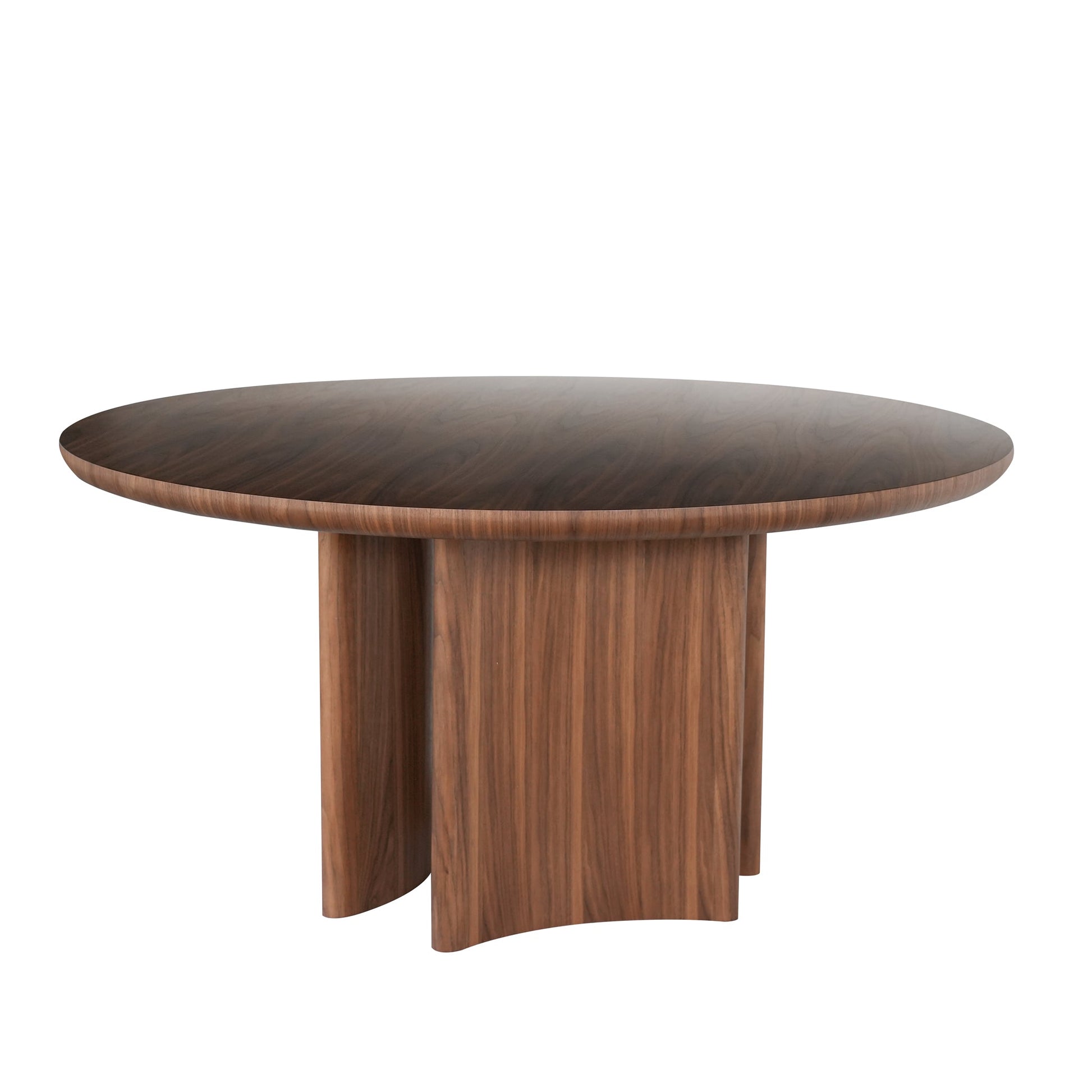1.5m Round Dining Table - Walnut