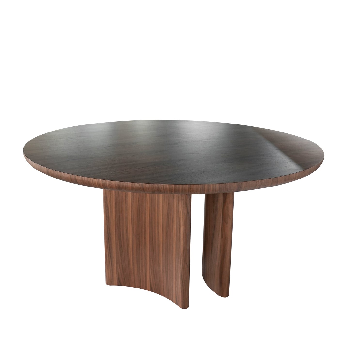 1.5m Round Dining Table - Walnut