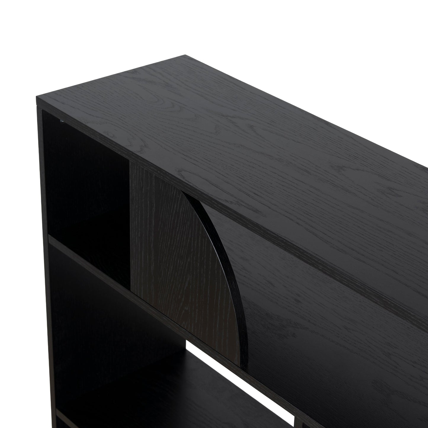 1.6m (H) Book Shelf - Full Black