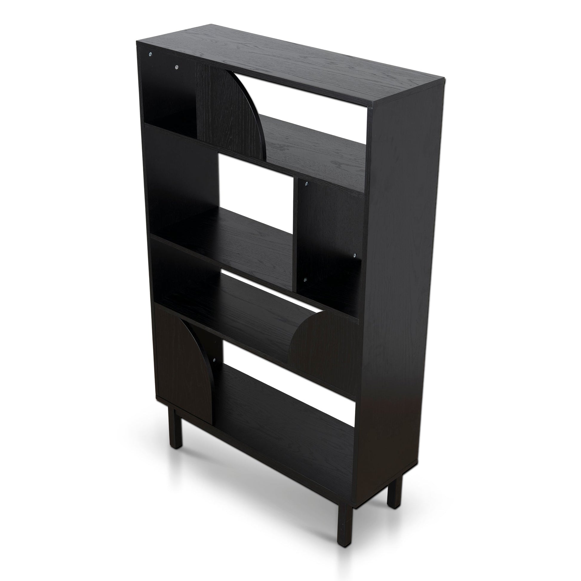 1.6m (H) Book Shelf - Full Black