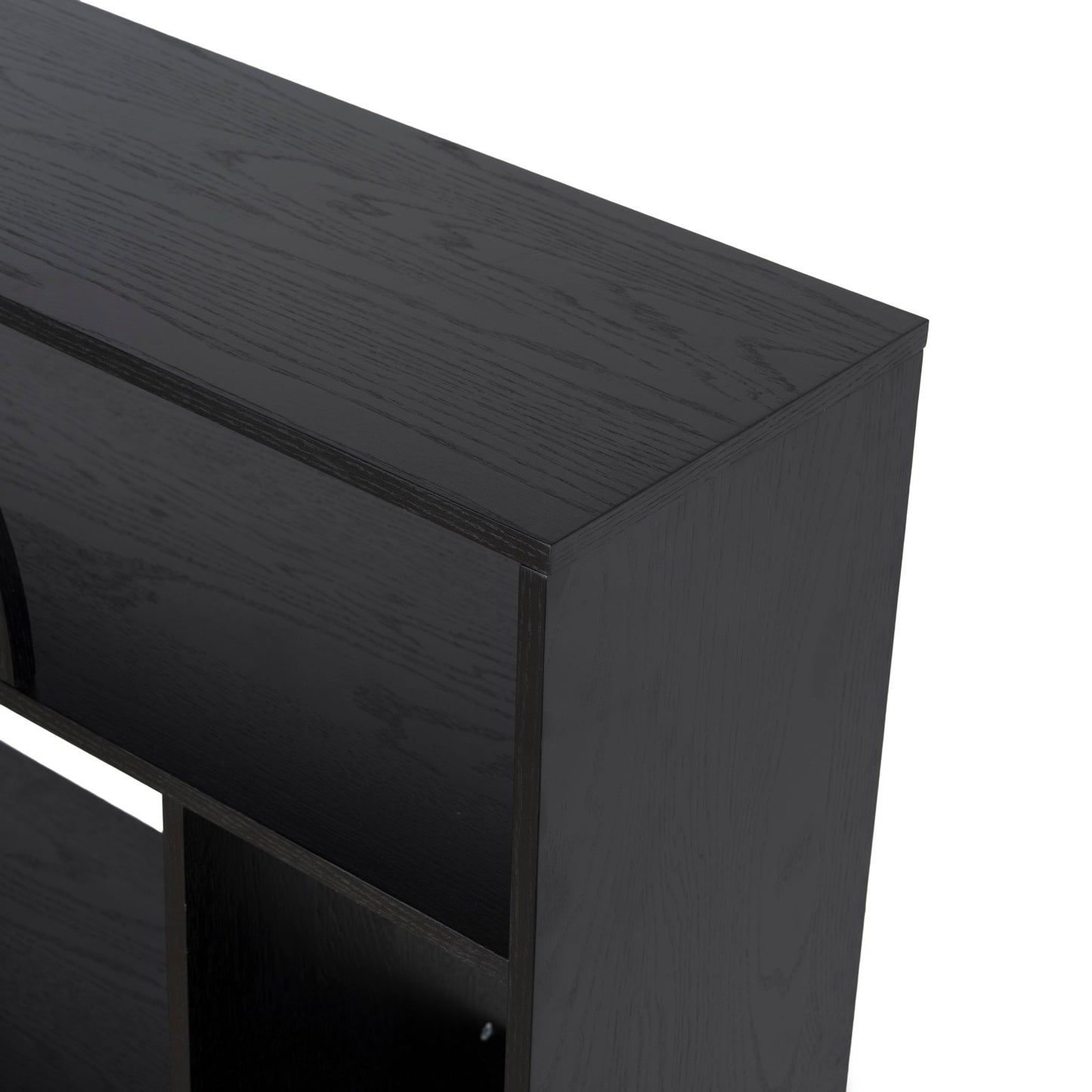 1.6m (H) Book Shelf - Full Black