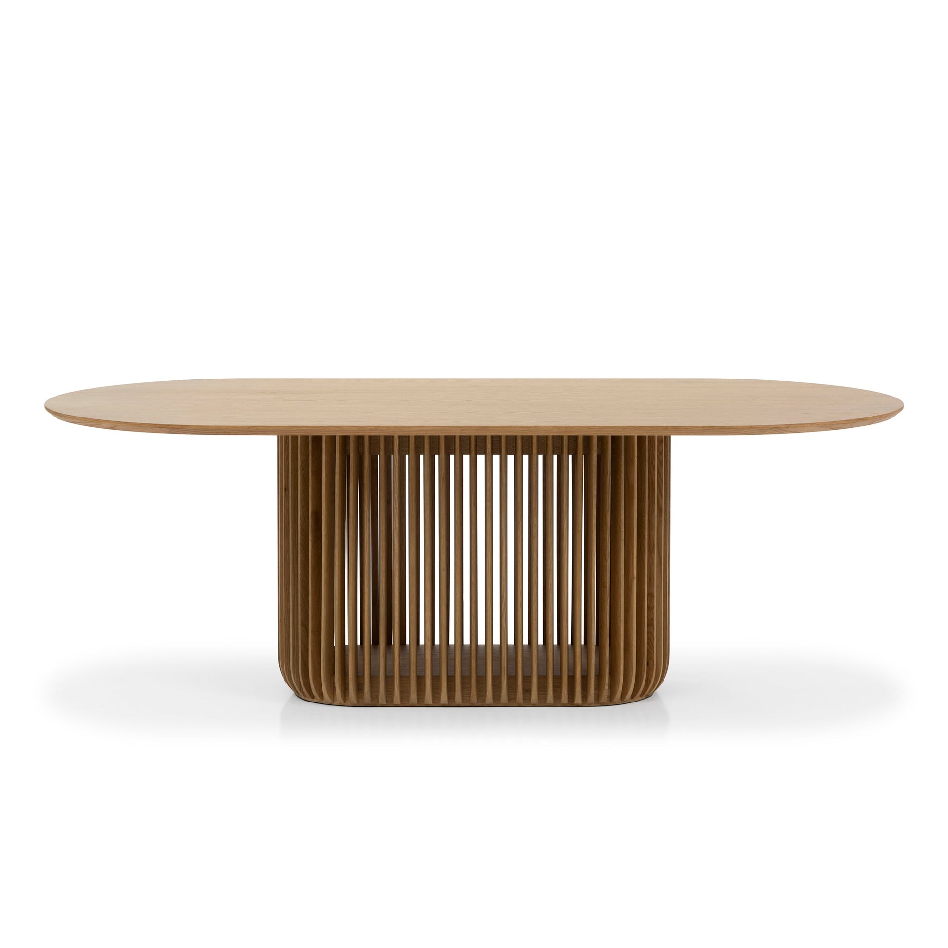 2.2m Oval Dining Table - Natural