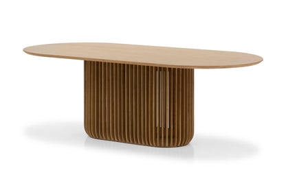 2.2m Oval Dining Table - Natural