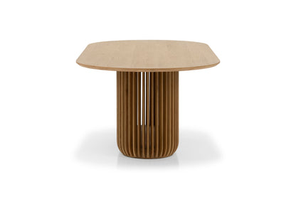 2.2m Oval Dining Table - Natural