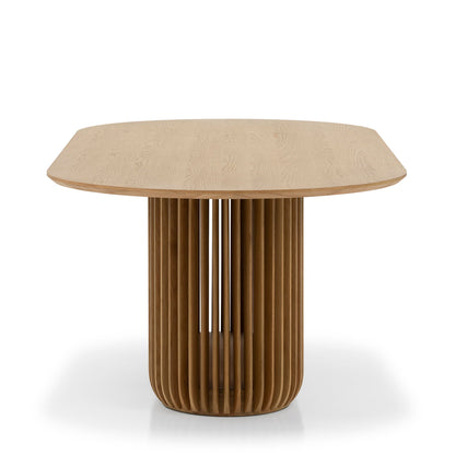 2.2m Oval Dining Table - Natural