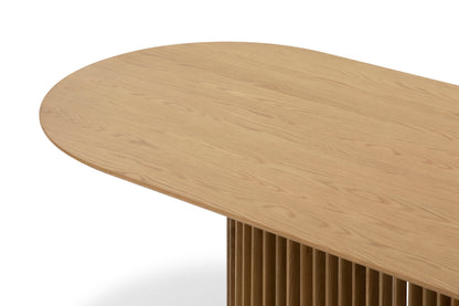 2.2m Oval Dining Table - Natural