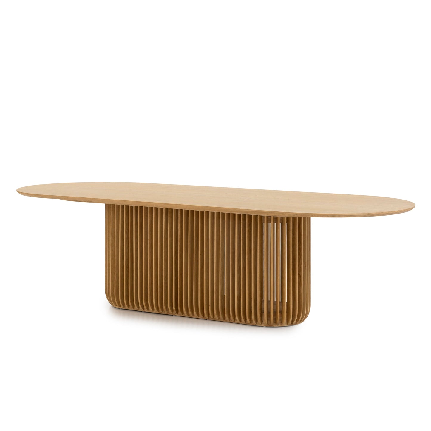 2.8m Oval Dining Table - Natural