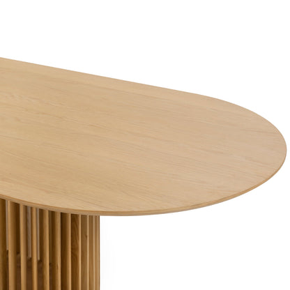 2.8m Oval Dining Table - Natural