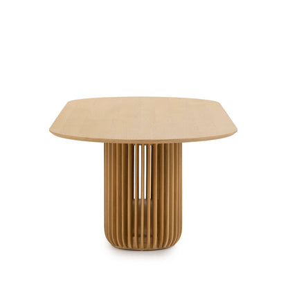 2.8m Oval Dining Table - Natural