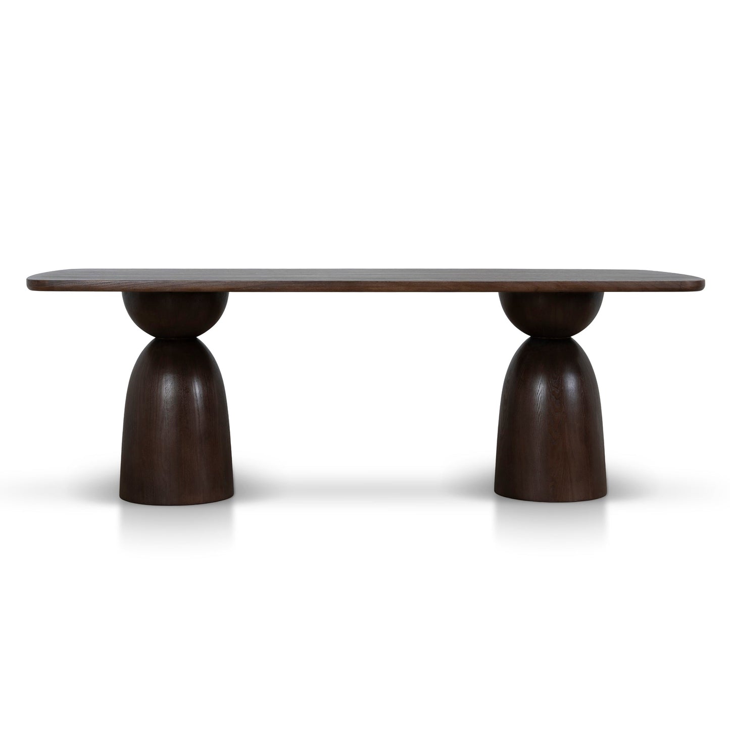 2.2m Elm Dining Table - Walnut