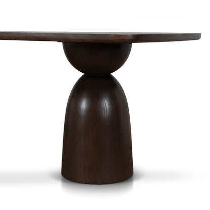 2.2m Elm Dining Table - Walnut