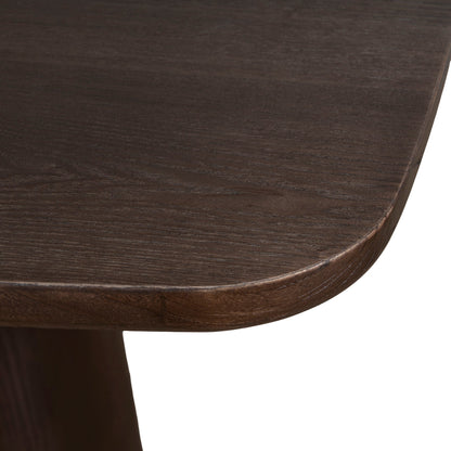 2.2m Elm Dining Table - Walnut