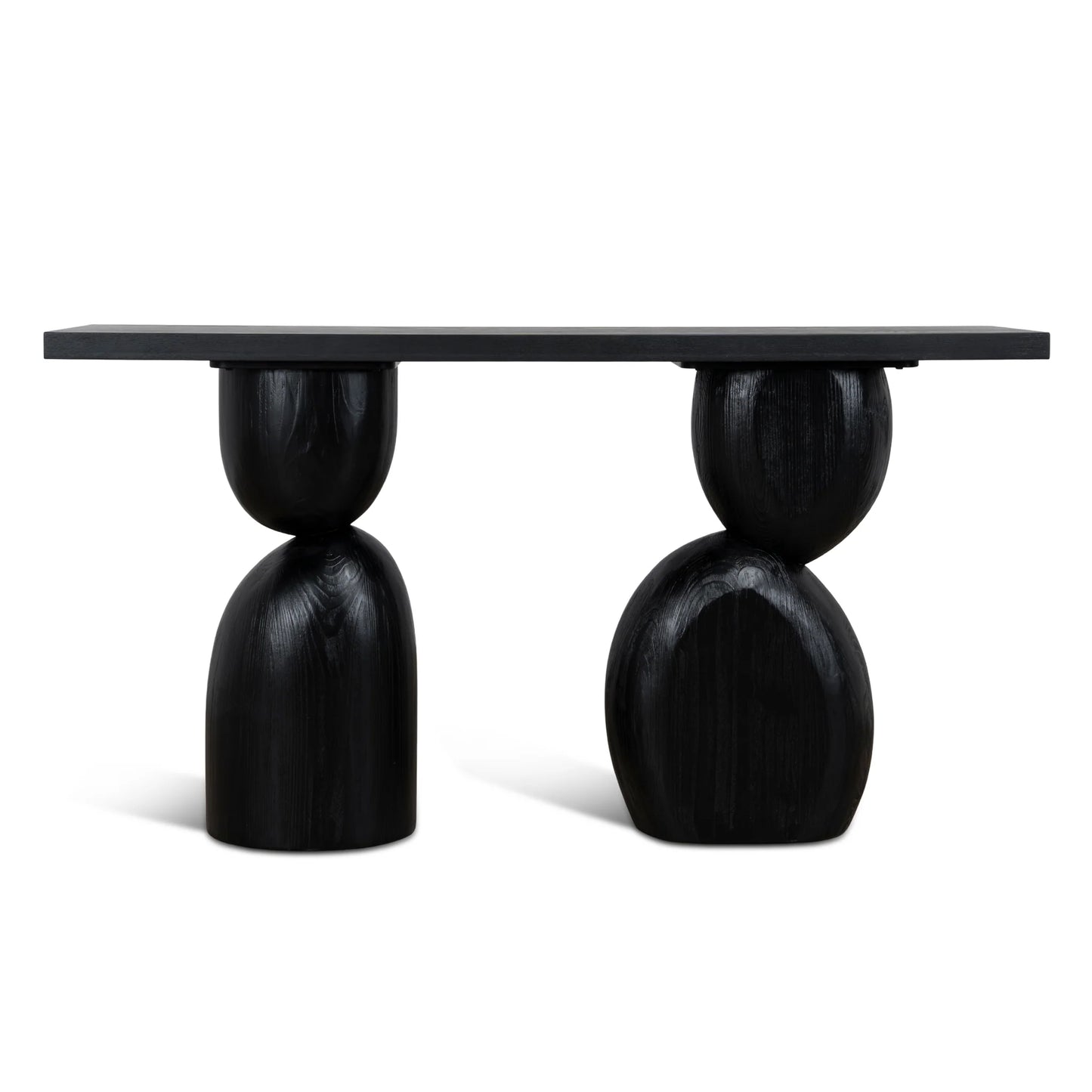 1.6m Elm Console Table - Full Black