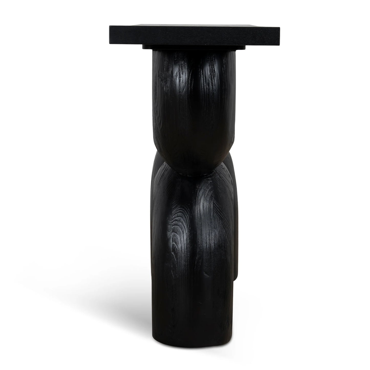 1.6m Elm Console Table - Full Black
