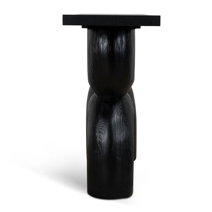 1.6m Elm Console Table - Full Black
