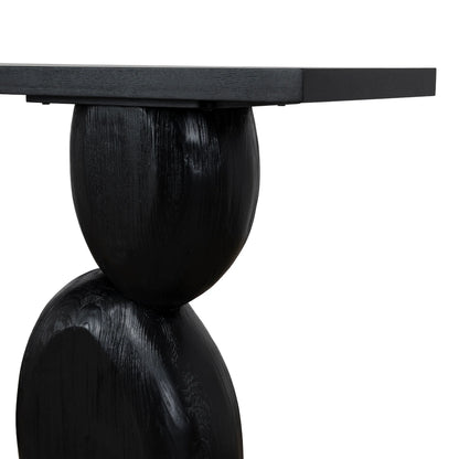 1.6m Elm Console Table - Full Black