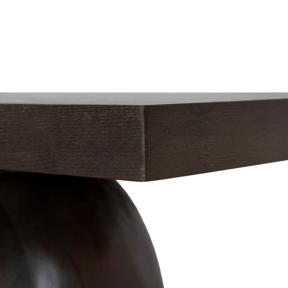 1.6m Elm Console Table - Walnut