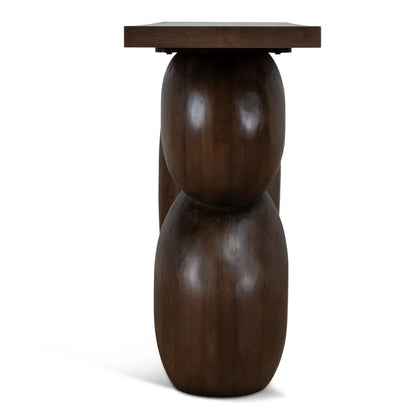 1.6m Elm Console Table - Walnut