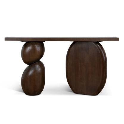 1.6m Elm Console Table - Walnut